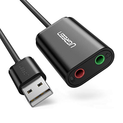 Ugreen Scheda Audio Usb Esterna, Adattatore Audio 3.5Mm Per Cuffie Microfono Stereo Casse, Compatibile Con Windows, Mac Os, Linux, Ps5, Plug And Play
