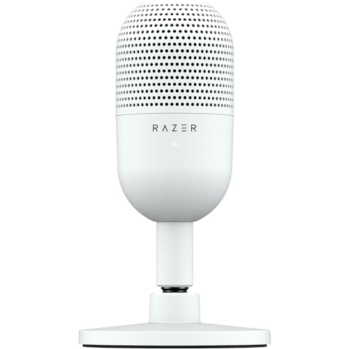 Razer Seiren V3 Mini - Micrófono Usb Ultracompacto (Micrófono De Condensador De 14Mm, Patrón De Captación Supercardioide, Sensor Tap-To-Mute Con Indic