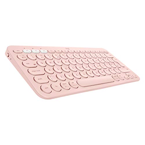 Logitech K380 Tastiera Bluetooth Multidispositivo Per Windows, Apple Ios, Bluetooth Wireless, Design Compatto, Pc/Mac/Laptop/Smartphone/Tablet, Layou