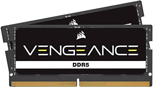 Corsair Vengeance Sodimm Ddr5 Ram 16Gb (2X8Gb) 4800Mhz Cl40 Intel Xmp Compatibile Icue Memoria Per Computer - Nero (Cmsx16Gx5M2A4800C40)