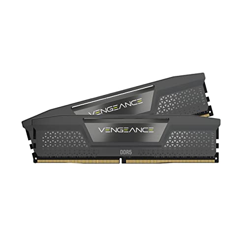 Corsair Vengeance Ddr5 Ram 64Gb (2X32Gb) 6000Mhz Cl40 Amd Expo Compatibile Icue Memoria Per Computer - Grigio (Cmk64Gx5M2B6000Z40)