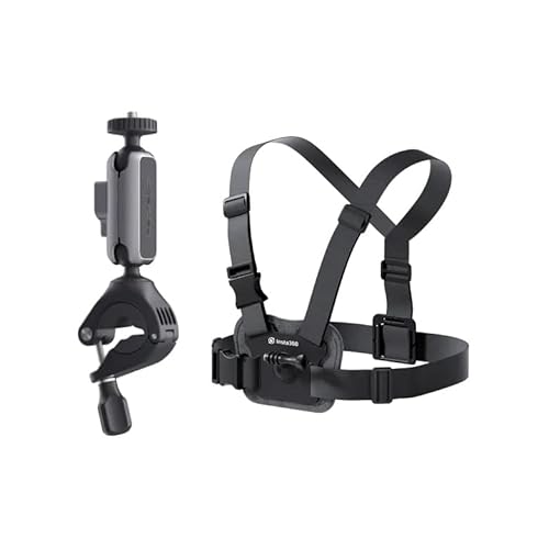 Insta360 Kit Bici, Supporto Per Manubrio E Fascia Pettorale, Nero