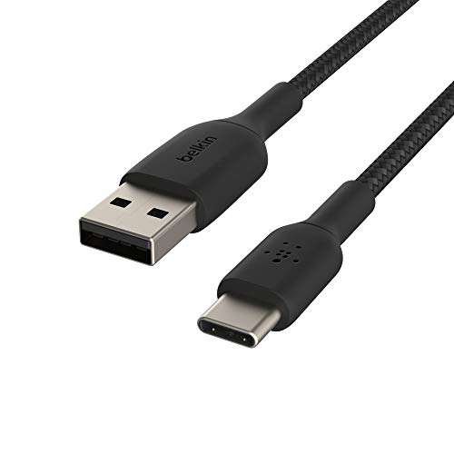 Belkin Boostcharge Cavo Usb-C Intrecciato, Cavo Da Usb-C A Usb-A, Cavo Usb Type-C Per Iphone 15, Plus, Pro, Pro Max, Samsung Galaxy S24, Pixel, Ipad P
