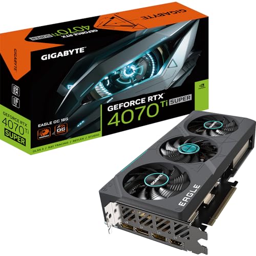 Gigabyte Geforce Rtx 4070 Ti Super Eagle Oc 16Gb - 16Gb Gddr6X, 1X Hdmi, 3X Dp