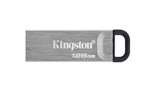 Kingston Datatraveler Kyson Drive Flash Usb3.2 128 Gb, Con Elegante Guscio In Metallo Senza Cappuccio Protettivo