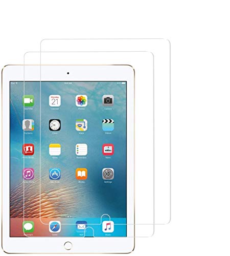Weofun 2 Pezzi Vetro Temperato Per Ipad 9/ Ipad 8/ Ipad 7 (10.2'' 2021/2020/2019) / Ipad Air 3 (10.5'' 2019) / Ipad Pro 10.5 Pellicola Protettiva [Dur