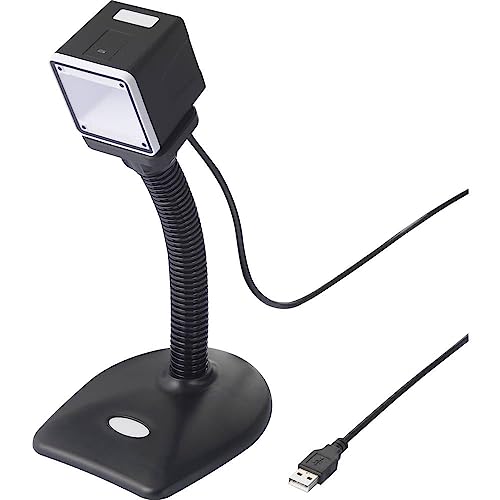 Renkforce Rf-Sbs-500 Scanner Bar Code 2D Cablato 1D, 2D Imager Nero Scanner Desktop (Fisso) Usb-A