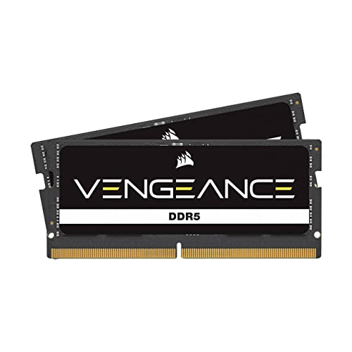 Corsair Vengeance Sodimm Ddr5 Ram 32Gb (2X16Gb) 4800Mhz Cl40 Intel Xmp Compatibile Icue Memoria Per Computer - Nero (Cmsx32Gx5M2A4800C40)