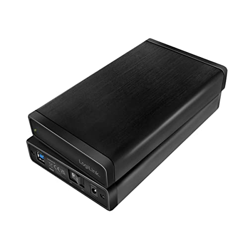 Logilink Ua0284 Usb 3.0 Per Disco Rigido Ssd (3,5 Pollici) S-Ata Hdd Fino A Tb Con Interruttore On/Off Nero