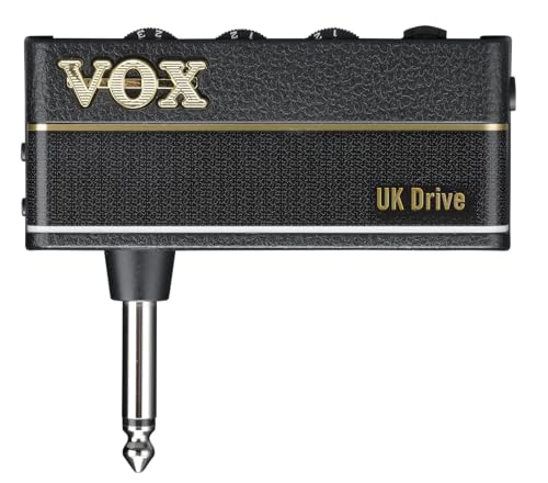 Vox - Amplug 3 Uk Drive Mini Amplificatore Portatile Chitarra Elettrica, A Batteria, Effetti Stereo Chorus/Delay/Reverb, Doppio Canale, Controlli Gain