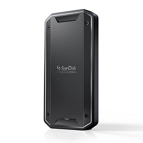 Sandisk Professional 2 To Pro-G40 Ssd, Jusqu'À 2700 Mb/S, Disque Ssd Portable Thunderbolt 3 (40Gbps), Usb-C (10Gbps), Ultra-Robuste Avec Un Indice Ip6