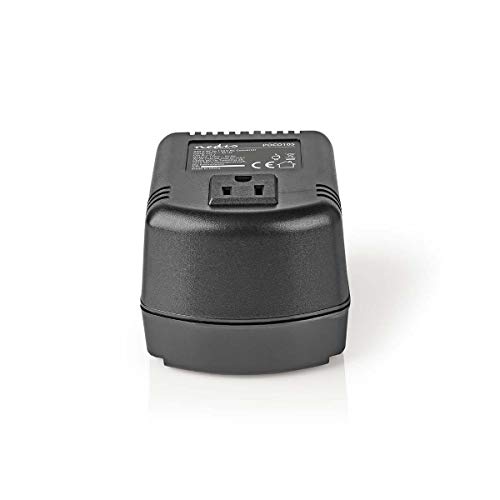 Nedis Trasformatore Di Corrente, Alimentazione Di Rete Con 230 V Ac 50 Hz, 100 W, Contatto Di Protezione, Dotato Di Un Fusibile, Nero