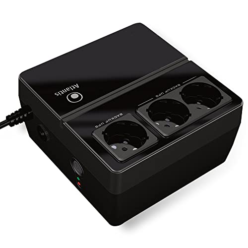Atlantis Onepower 700, Ups Offline 700Va/300W, 3 Prese Schuko, 1 Batteria 12V 4.5Ah [Italia]