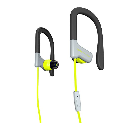 Energy Sistem Sport 1 – Cuffie Sportive, Cavo Da 1.2 M, Mini Jack 3.5 Mm, Microfono Integrato, Secure-Fit, Sweatproof, Control Talk) Colore: Giallo