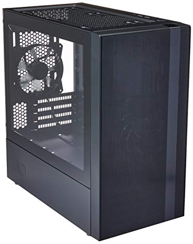 Cooler Master Masterbox Nr400 Mini Tower Case Matx Con Pannello Laterale In Vetro Temperato, 2 Ventole Preinstallate Da 120 Mm, Configurazioni Flessib