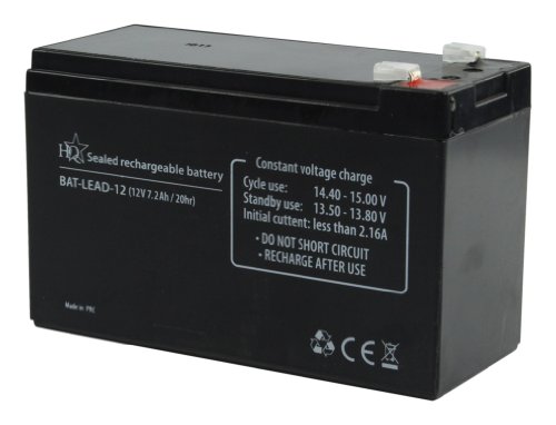 Hq Bat-Lead-12 Batteria Al Piombo, Nero