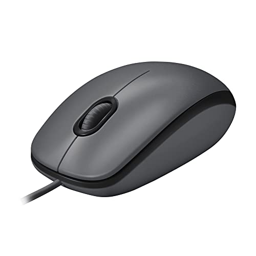 Logitech M100 Mouse 3 Pulsanti Tracciamento Ottico 1000 Dpi, Ambidestro, Compatibile Con Pc, Mac, Laptop - Nero