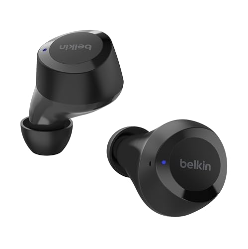 Belkin Soundform Bolt Auricolari True Wireless, Earbud Wireless Con 28 Ore Di Batteria, Modalità Mono, Resistenza A Sudore E Acqua, Ipx4, Cuffie Bluet