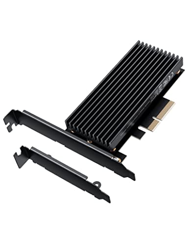 Graugear | Scheda M.2 Pcie 4.0 | Per M.2 Nvme Ssd | M-Key | 2280, 2260, 2242, 2230 | 4X Heatpads | Dissipatore Di Calore In Alluminio Grande | Slot Pc