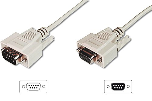 Digitus Lp882 Cavo Prolunga, 9 Poli Pin-To-Pin (Modem Cable), Maschio/Femmina, Custodie Pressofuse (Ak 180 10M), 10 M