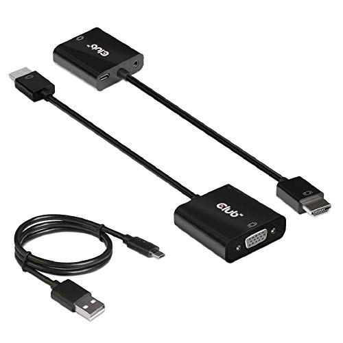 Club 3D Adattatore Hdmi™ 1.4 A Vga (Con Audio) St/B