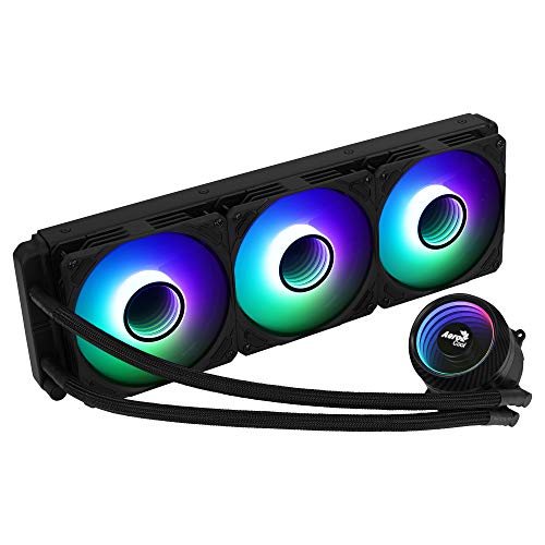 Aerocool Miragel360, Raffreddamento Liquido Cpu, 3 Ventole Argb 12Cm, Tdp 550W, Nero