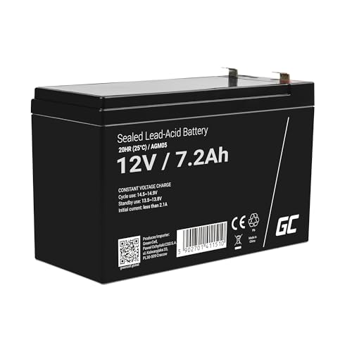 Green Cell Agm05 Ups Battery Sealed Lead Acid (Vrla) 12 V 7.2 Ah