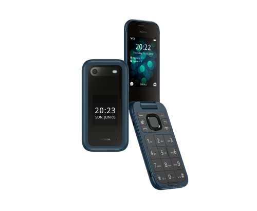 Nokia 2660 - Telefono Cellulare 4G Dual Sim, Display 2.8", Tasti Grandi, Tasto Sos, Fotocamera, Bluetooth, Radio Fm Wireless E Lettore Mp3, Ampia Batt