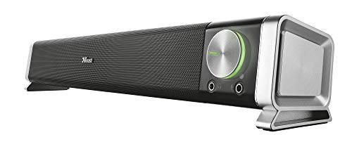 Trust Asto Soundbar Pc, 12 W, Casse Pc, Jack 3,5 Mm, Alimentazione Usb, Barra Audio Compatta, Altoparlanti Per Computer, Portatile, Laptop, Smart Tv -