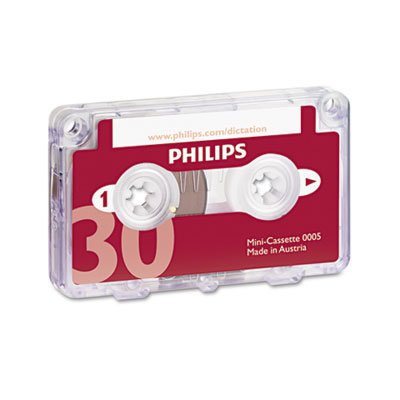 Philips Lfh0005 - Mini Cassette, 30 Minuti, Rosso, 1 Pezzo