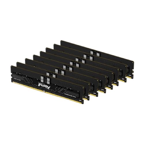 Kingston Fury Renegade Pro Xmp 256Gb 5600Mt/S Ddr5 Ecc Reg Cl36 Dimm Memoria Registered Dimm Ecc Overcloccabili Kit Da 8- Kf556R36Rbk8-256
