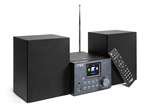 Technaxx Internet Radio Mini Sistema Hifi Stereo Tx-178 Con Lettore Cd, Funzione Bluetooth 5.0 Per Streaming Wireless, Sintonizzatore Radio Dab+ E Fm,
