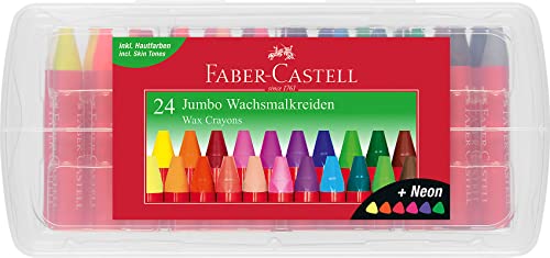 Faber-Castell - Jumbo Wax Crayons, 24 Pc (120034)
