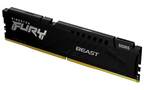 Kingston Fury Beast Nero Ddr5 8Gb 5200Mt/S Ddr5 Cl40 Dimm Memoria Gaming Per Computer Fissi Modulo Singolo- Kf552C40Bb-8