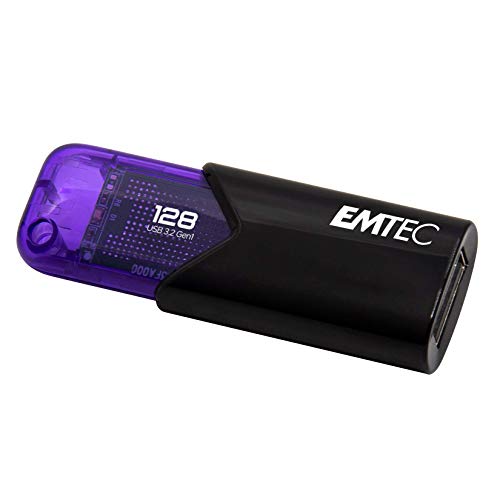 Emtec Usb-Stick 128Gb B110 Usb 3.2 Click Easy Purple