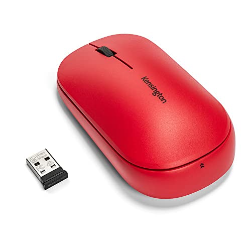 Kensington Mouse Wireless Doppio Suretrack - Design Ambidestro E Sottile, Per Laptop, Scrivanie O Home Office, Compatibile Con Chrome, Mac, Windows & 