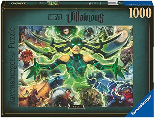 Ravensburger - Puzzle Villainous: Hela, Collezione Villainous, 1000 Pezzi, Idea Regalo, Per Lei O Lui, Puzzle Adulti
