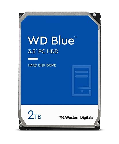 Wd Blue 2Tb Per Desktop, Hard Disk Interno Da 3.5”, 7200 Rpm Class, Sata 6 Gb/S, Cache Da 256 Mb, Garanzia 2 Anni