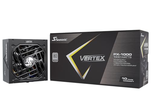 Seasonic Vertex Px-1000 Unité D'Alimentation D'Énergie 1000 W 24-Pin Atx Atx Noir