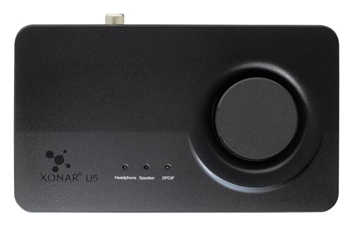 Asus Xonar U5 Scheda Audio 5.1 Canali, Pci, Nero