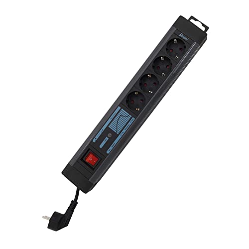 Rev Supraguard - Ciabatta Pc A 4 Prese, Colore: Nero