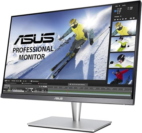 Asus Pa24Ac 24" (24.1") (16:10) Monitor Professionale, 1920 X 1200, Ips, 100 % Srgb, △E< 2, Displayhdr 400, Dp Over Usb-C, Dp, Hdmi, Usb 3.0