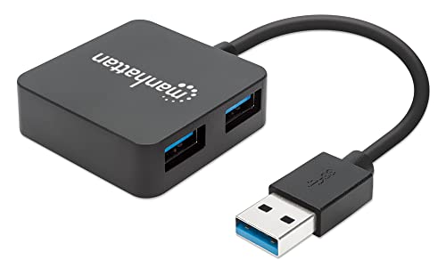 Manhattan - Hub Usb 3.0 4 Porte Nero