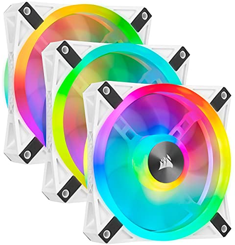 Corsair Ql120 Rgb Ventola Con 102 Led Rgb Regolabili, Fino A 1.500 Giri/Min, Silenziosa, Smorzatori In Antivibrazione, Icue Ql 120 Mm, Confezione Da 3