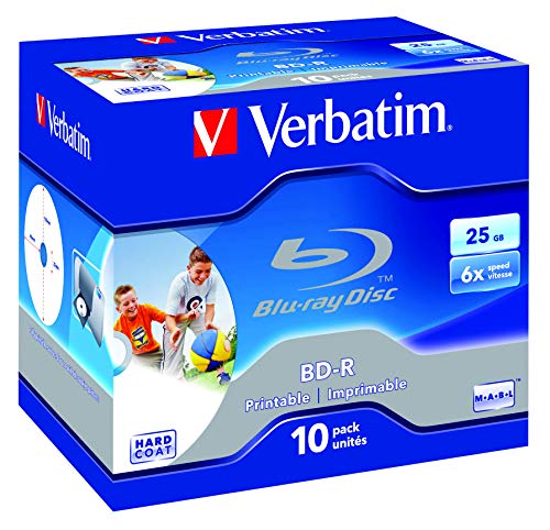 Verbatim Bd-R 25Gb Printable Blu-Ray Registrabile (Bd-R) - Confezione Da 10