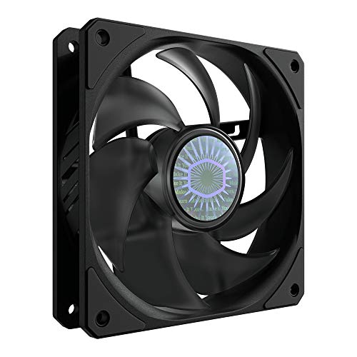 Cooler Master Sickleflow 120 - Custodia E Ventola Di Raffreddamento, Pale Air Balance Ottimizzate, 62 Cfm, 2,5 Mmh2O, Da 8 A 27 Dba, Nero
