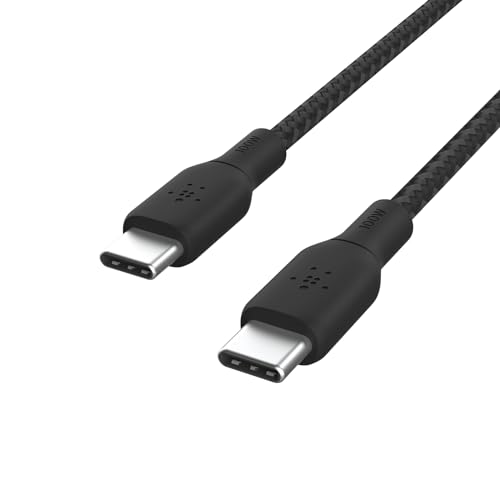 Belkin Cavo Da Usb Tipo C A Usb-C, Power Delivery Da 100 W, Certificazione Usb-If, Cavo Usb 2.0 Con Esterno In Nylon A Doppia Intrecciatura Per Iphone