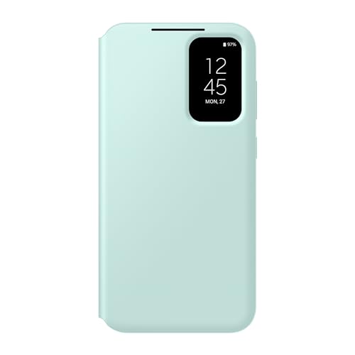 Samsung Smart View Wallet Cover Custodia A Portafoglio Con Finestra Di Visione Notifiche Per Galaxy S23 Fe, Mint