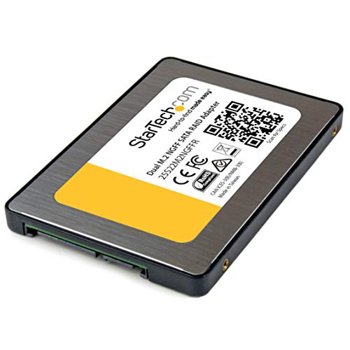 Startech.Com Adatattore Sata Dual M.2 Ngff Con Raid, 2X M.2 Ssd A 2.5" Sata, 6Gbps