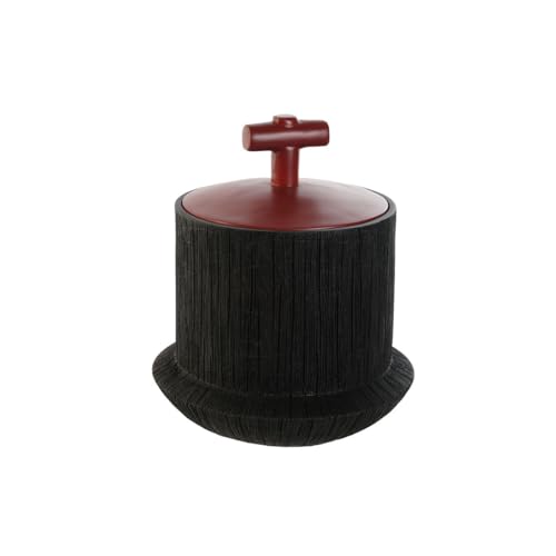 Home Esprit Tibor Nero Rosso Resina Orientale 22 X 22 X 25 Cm